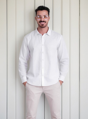 Camisa Alberto Regular Fit Caballero En Algodón 100%
