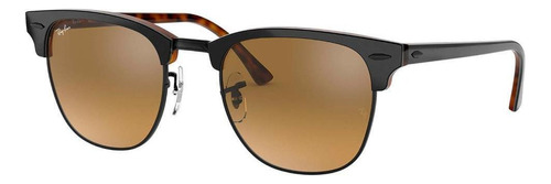 Gafas Ray Ban Clubmaster Crystal Lens Rb3016 12773k-51 Color de montura: negro, color varilla, marrón, color de lente: negro