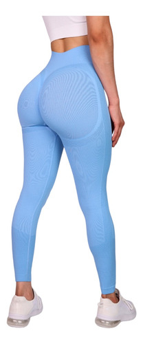 Calza Leggings Deportivo Push Up Con Control De Abdomen 