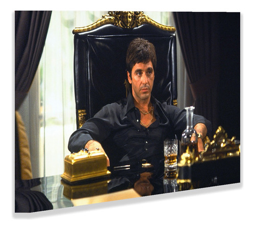 Cuadro De Arte Canvas Moderno Películas Scarface 140x110 Cm.