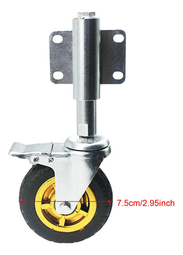 . Rueda De Puerta De 3\ Con Resorte For Soporte De Puerta