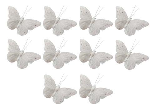 10x Decoraciones De Mariposas 3d Decorativas 7,5 Cm