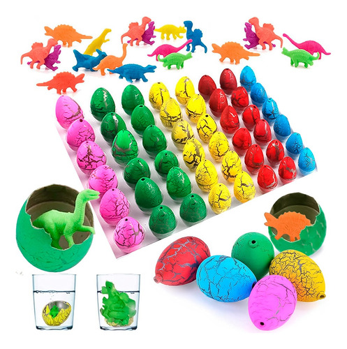 48 Huevos Dinosaurio Juguete Agua Crecencio Regalo    