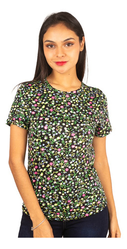 Blusa Larga Con Estampado De Flores 619c222