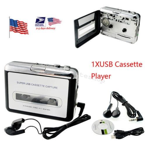 Usa Stock Cinta De Casete Usb iPod Mp3 Cd Converter Captura 