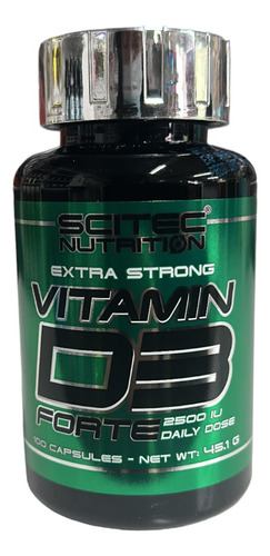 Vitamina D3 Forte (2.500 Ui) 100 Cápsulas Scitec Nutrition Sabor Sin Sabor