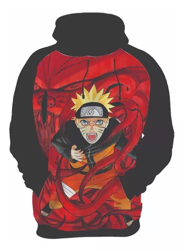 Camiseta Unissex Naruto e Sasuke Modo Sharingan e Kyuubi Uzumaki e