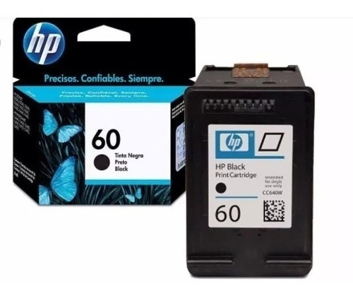 Cartucho Hp 60 Original Color Negro