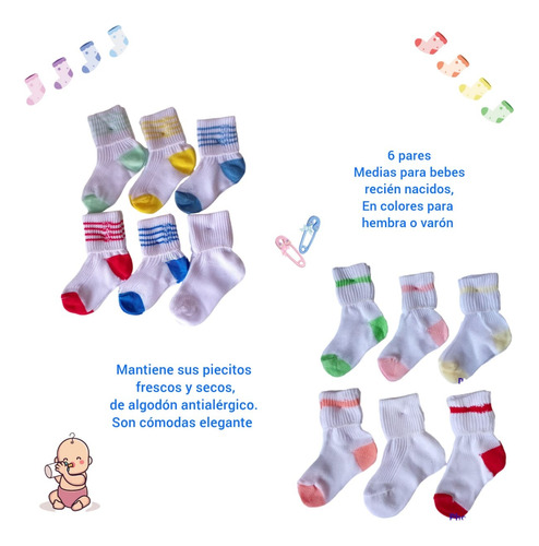 Medias Para Bebe 0 A 6 Meses