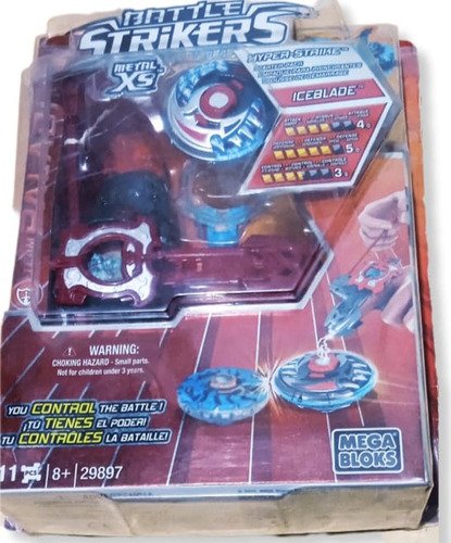 Beyblade Battie Strikers Ice Blade Marca Mega Bloks