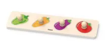 Comprar Juegos Juguetes Madera Viga Encastre Niño Didactico Verduras