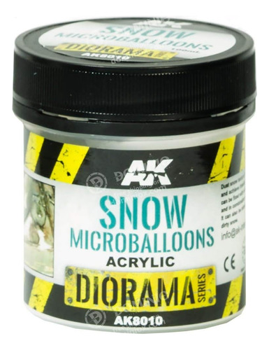 Nieve Microbalones Aki Diorama, 100ml Para Paisajes Invernal
