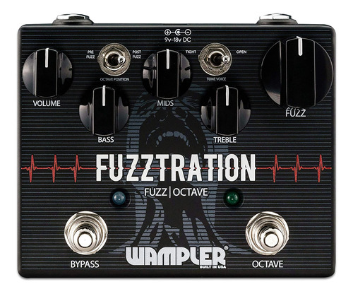 Wampler Fuzztration Fuzz & Octave - Pedal De Efectos Para Gu