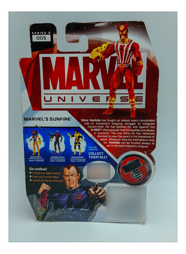 ### Hasbro Marvel Universe Sunfire S2 005 X-men ###