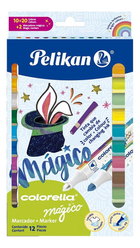 Marcadores Pelikan Colorella Magico Cambian De Color X 12 Un