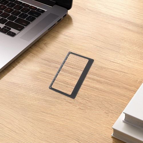 Lupa Para Tarjetas De Crédito, Lupa Transparente Con Regla P