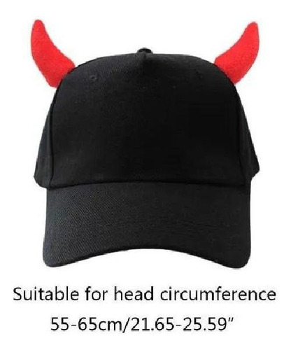 Gorra De Béisbol Con Protección Solar Cuernos De Diablo, Tod