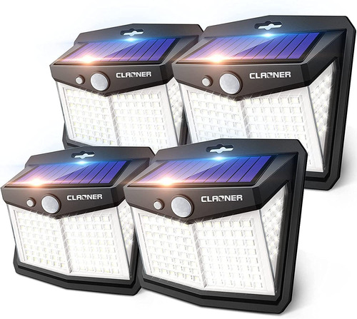 Luces Solares Con Sensor De Movimiento Claoner, [128 Le...