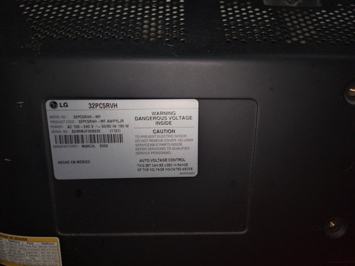 Imagen 3 de 3 de Televisor Plasma LG Para Repuesto