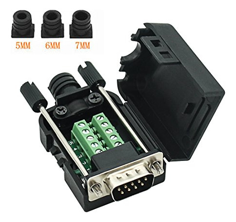 Conector De Conexión Yiovvom Db9 Rs232 D-sub Hembra Y Ma