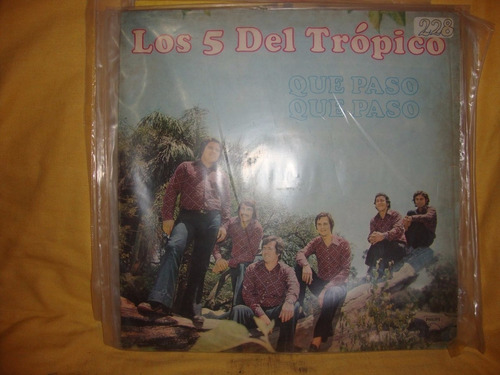 Vinilo Los 5 Del Tropico Que Paso Que Paso Df C1