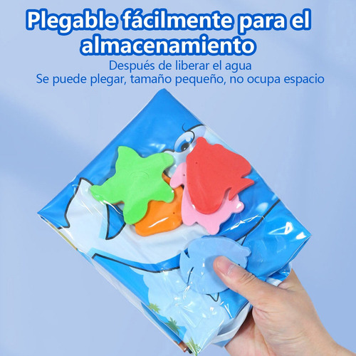 Cojín Agua Inflable Tapete Para Bebe Estimulacion Temprana Azul