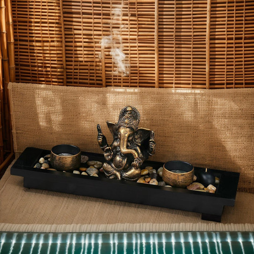 Porta Incienso Ganesha Quemador De Incienso Ganesha Figura P