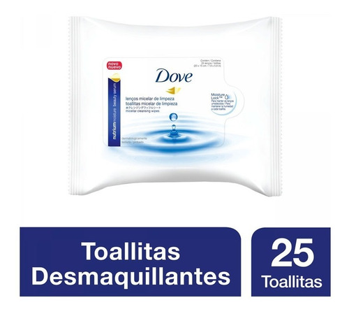 Toallitas Desmaquillantes Dove Limpieza Micelar X 25