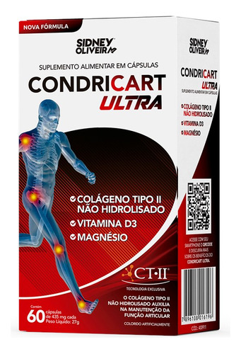 Colágeno Tipo II Condricart Ultra Power Vitamina D3 Magnesio Sabor Sem