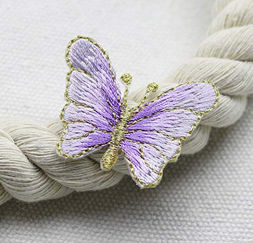 Pack De 10 Parches Bordados Delicados, Parches De Mariposas,
