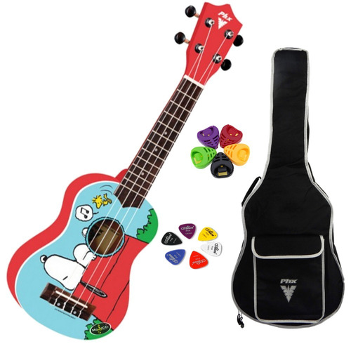 Ukulelê Soprano 21  Ukp-sn1 Snoopy Oficial + Brindes