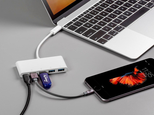 Monoprice Select Series Usb-c 4x-a Usb 3.0 Y Usb-c Adaptador