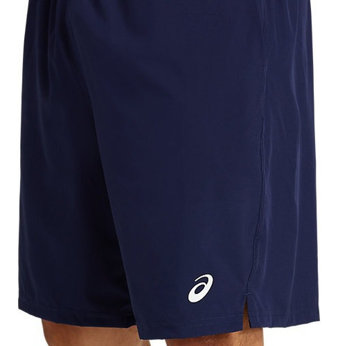 Short Asics Woven Train Navy Para Hombre - Original