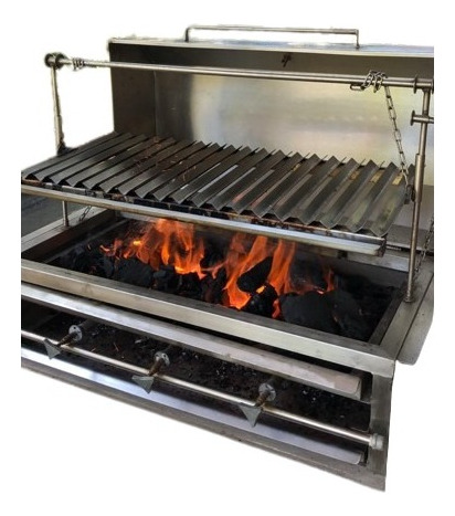 Asador Gas 100% Inoxidable 100 Cm Regulador Premium