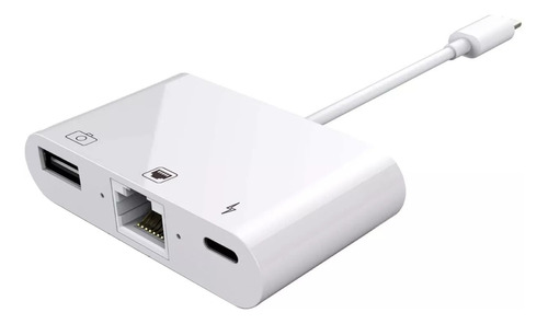Lightning A Rj45 Gigabit Lan 3x1 Mac iPad iPhone Adaptador