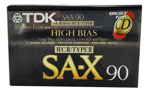 Cassette Audio Tdk Sa-x 90 Type Ii 