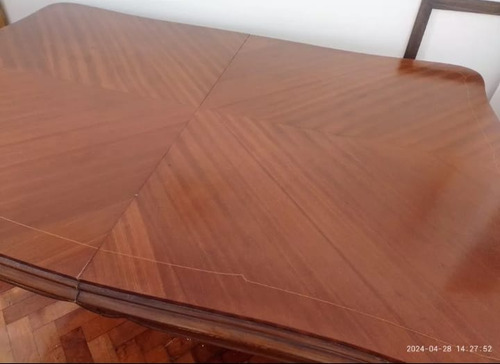 Mesa Madera Maciza Provenzal Antigua Marrón Marrón (Usado)