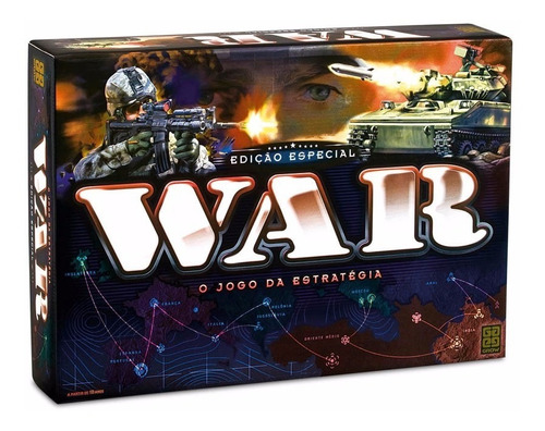 Jogo De Tabuleiro War Edição Especial Original Grow