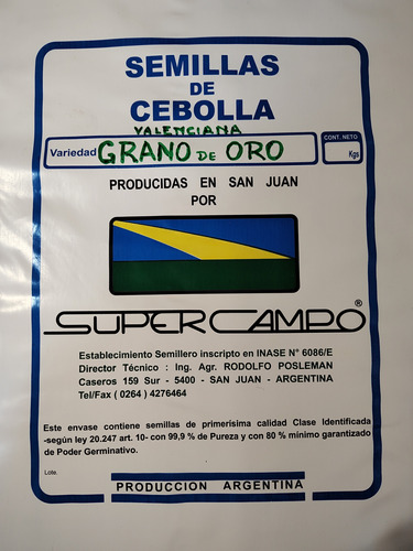 Semillas De Cebolla Valenciana Grano De Oro