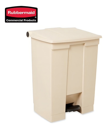 Contenedor De Pedal 68 Litros Rubbermaid 6145 Color Beige