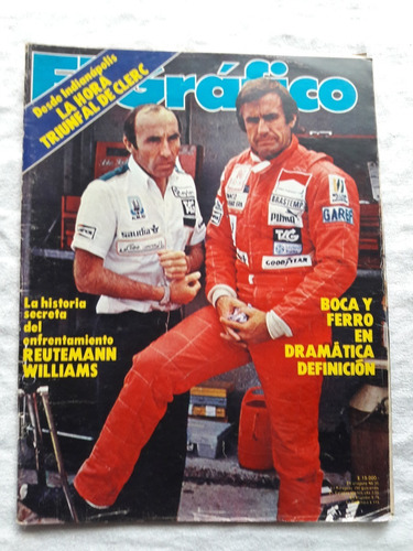 El Gráfico Nº 3227 Año 1981 - Reutemann Williams Boca Ferro