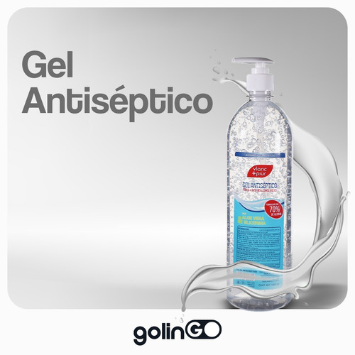 Gel Antiséptico Sanitario Antibacterial Desinfectante 1 Lt