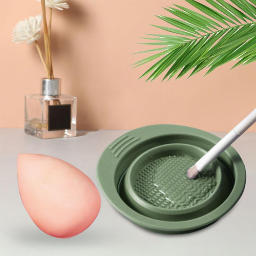 Cepillo De Maquillaje De Silicona Alfombrilla De Limpieza