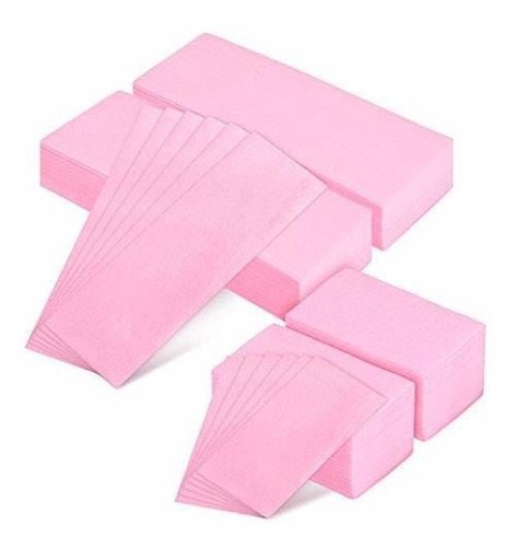 Bandas De Cera - Whaline 400 Pieces Pink Non-woven Wax Strip