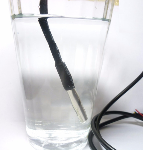 Sensor de temperatura LM35, encapsulado acero inoxidable, salida analógica, compatible con PIC, Arduino y cualquier otro microcontrolador