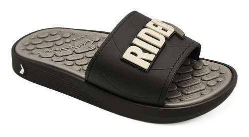 Chinelo Slide Rider Pump Infantil Preto Cinza 11784 Original