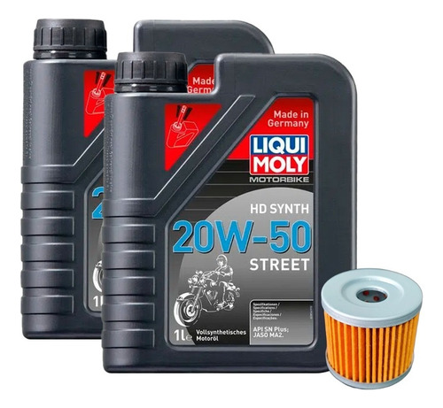 Kit De Mantención (2 Litros Aceite + Filtro) Suzuki Gn 125