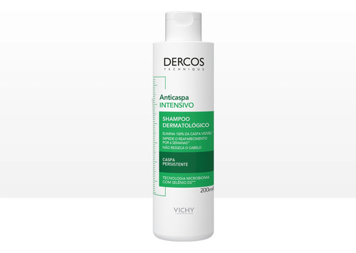 Shampoo Anticaspa Intensivo Dercos Elimina 100% Vichy 200ml