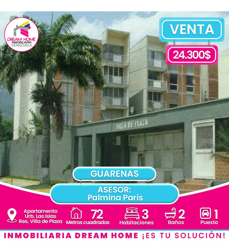 Apartamento En Venta Urbanización Las Islas - Con. Res. La Villa De Plaza - Guarenas 