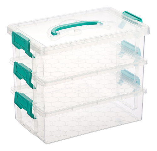 Btsky Caja De Lapices Transparente De Delfin De 3 Capas Con